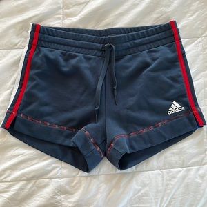 Adidas Mid-rise Red/White/Blue Lounge Shorts Size S
